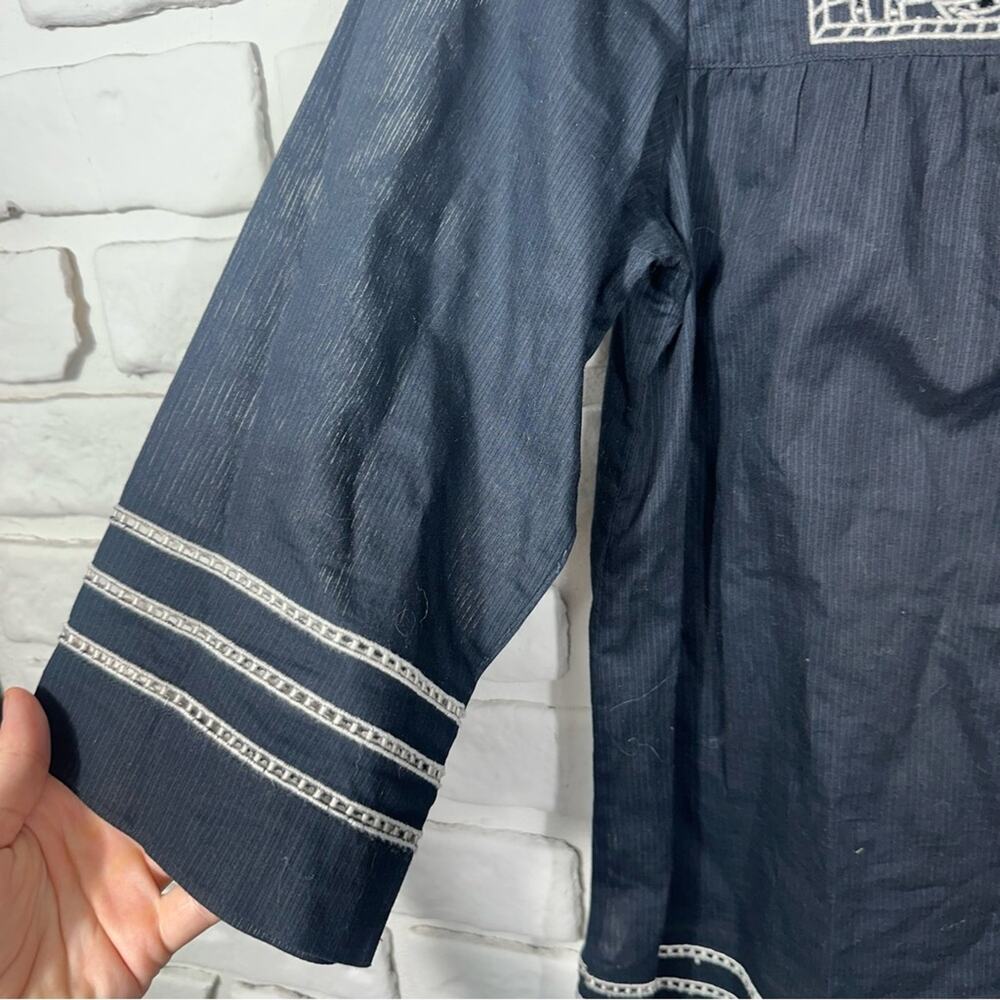 Tommy Bahama Relax Embroidered Cotton Top Size Small - Picture 5 of 9